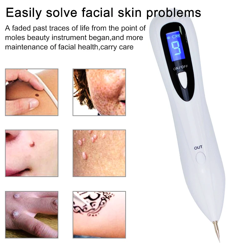 9 уровней жидкокристаллическая Лазерная плазменная ручка машина для удаления