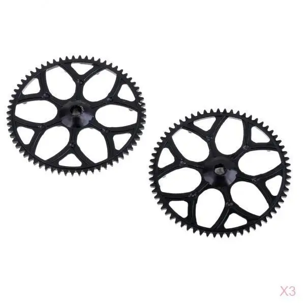 

MagiDeal 6 Pieces RC Helicopter Heli Main Gear for WLtoys V966 XK K110 V911S