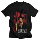 Футболка мужская с принтом Тони Монтаны, Забавный хлопковый топ с коротким рукавом, с принтом скайдина, гангстер, мафия, фильмы, хороший подарок