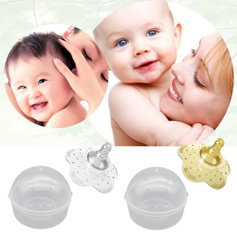 

1 Set Feeding Mothers Nipple Shields Protection Cover Breastfeeding Mother Milk Silicone Nipple with Box Nipple Protectors