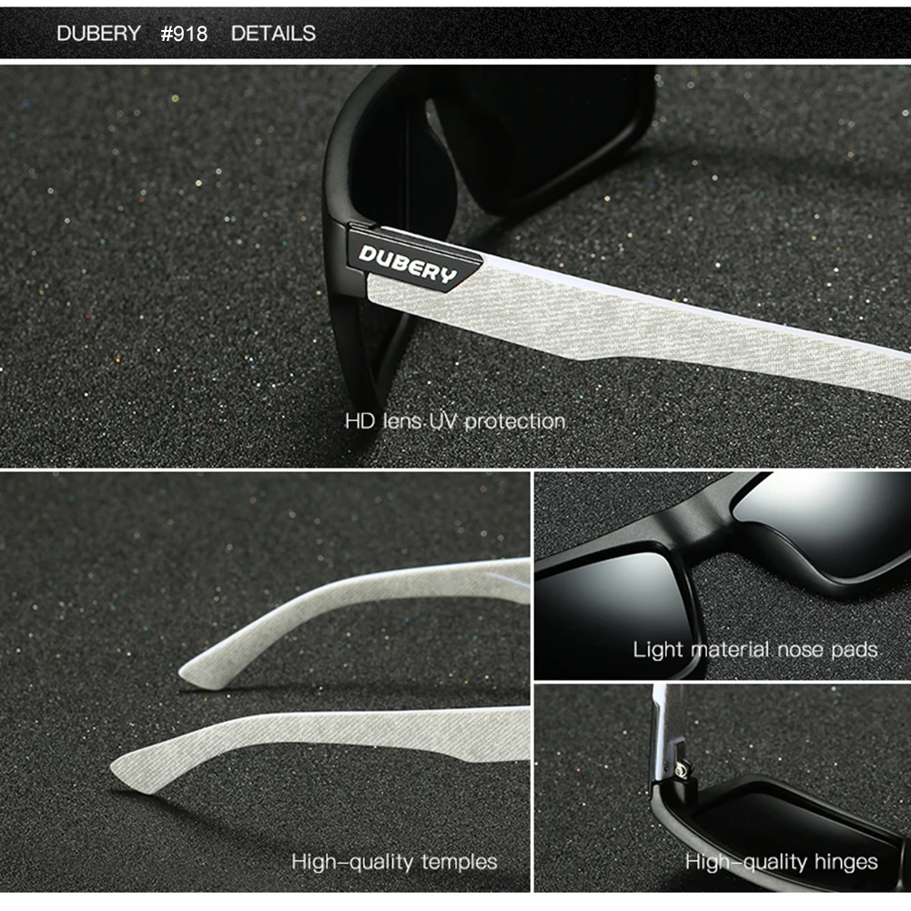 

Driver Goggles DUBERY Man Sunglasses Outdoor Polarized Plated Sunglasses UV400 Eye Protection Sunglasses 918 glasses