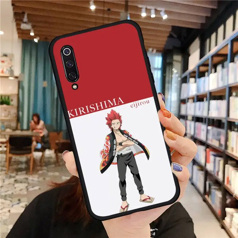 

New My hero academia Kirishima Phone Case For Xiaomi Redmi 7 9t 9se k20 mi8 max3 lite 9 note 8 9s 10 pro