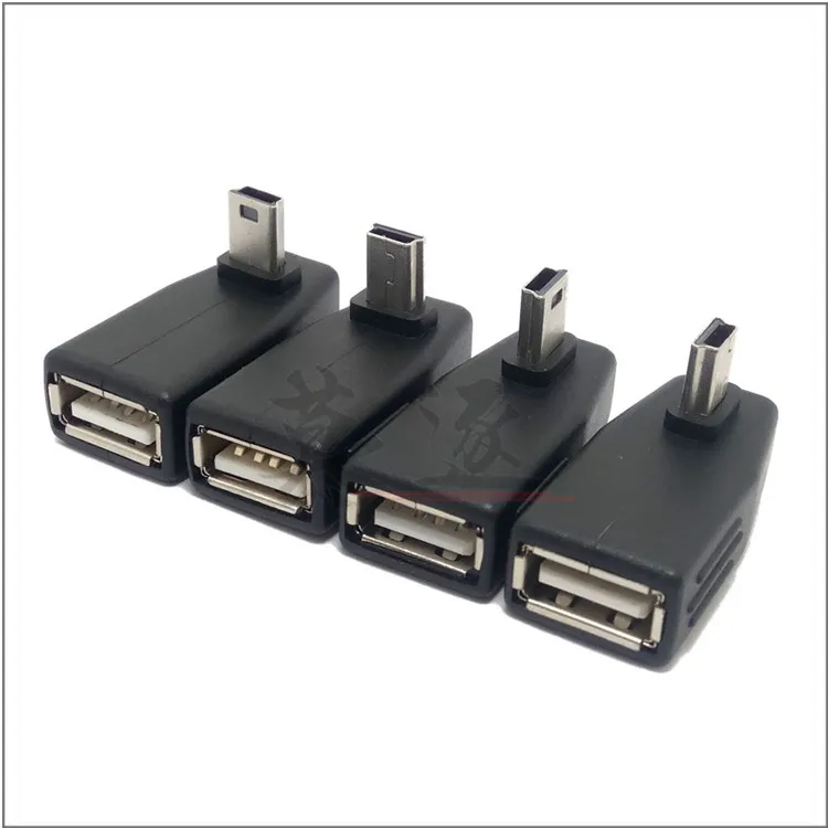 Угловой конвертер 013 Mini USB 5Pin папа мама коннектор Синхронизация данных OTG адаптер
