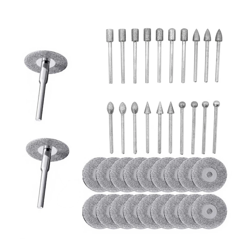 

Electric Small Grinding Disc Rotary File Combination Set DIY Woodworking Tools Tungsten Steel Rotary File 896B