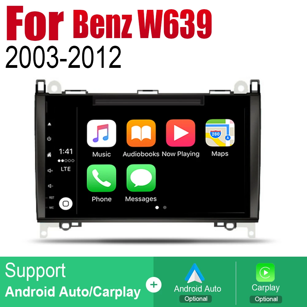 Android 2 Din Авто Радио DVD для Mercedes Benz W639 2003 ~ 2012 NTG автомобильный мультимедийный плеер