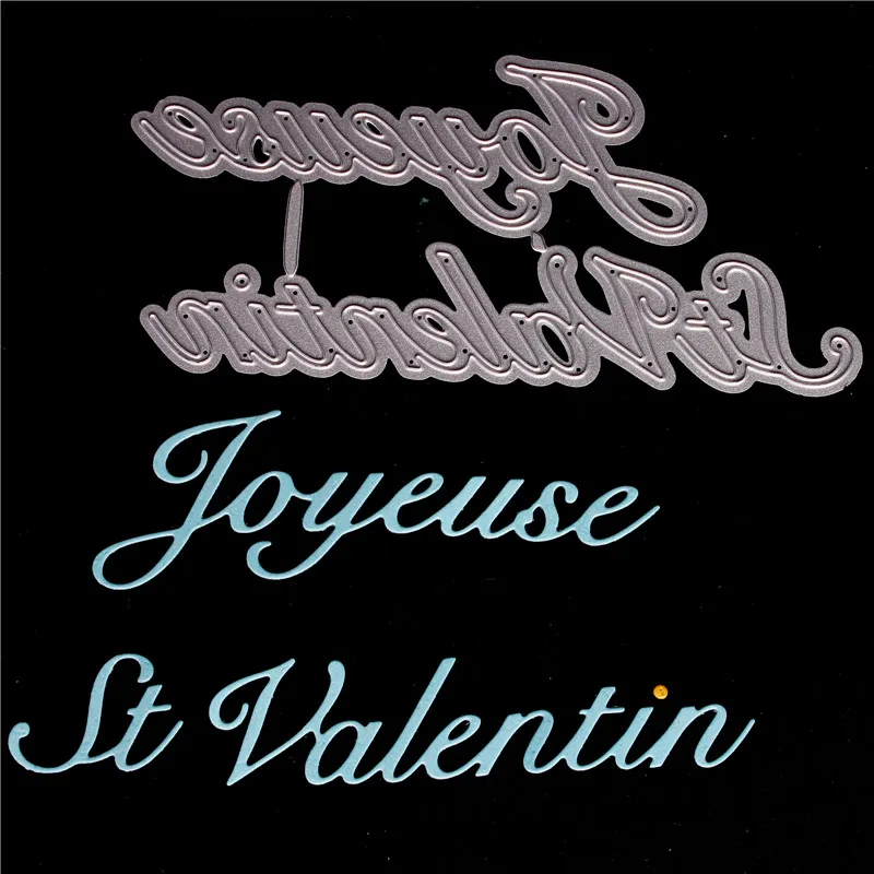 Французский слово металлический Трафаретный вырубной Штамп для Diy Скрапбукинг