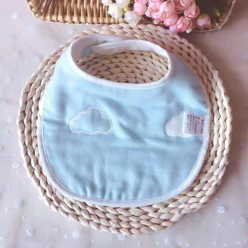 Ya Zan Six Layers Of Gauze New Newborn Toddler Cotton Baby Bibs Boys Girls Lace Saliva Towel Tassels Bib Feeding Burp Cloths | Детская