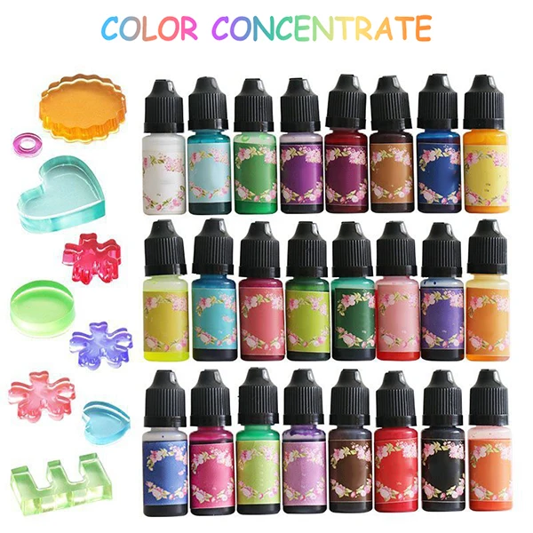 

Цветной жидкий пигмент для эпоксидной смолы, цветной тинт для уф смолы, цветной муравьиный краситель, жидкий цвет, муравьиный для смолы, для ...