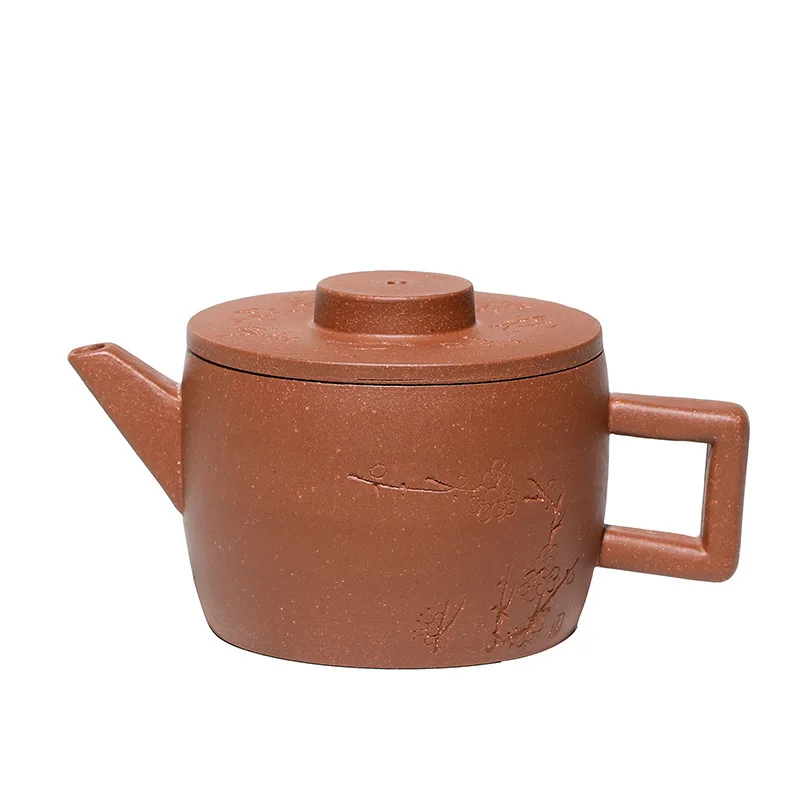 

Hundred Believe Dark-red Enameled Pottery Teapot Yixing Raw Ore Down Slope Mud Characterization Feng Gu Kettle Teapot