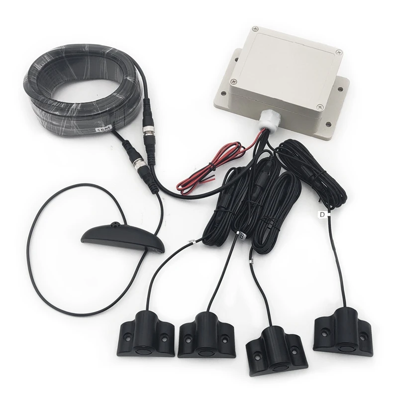 

Truck Bus Camper Led Parking Sensor Parktronic Display 4 Sensors Reverse Backup istance Detector Monitor System