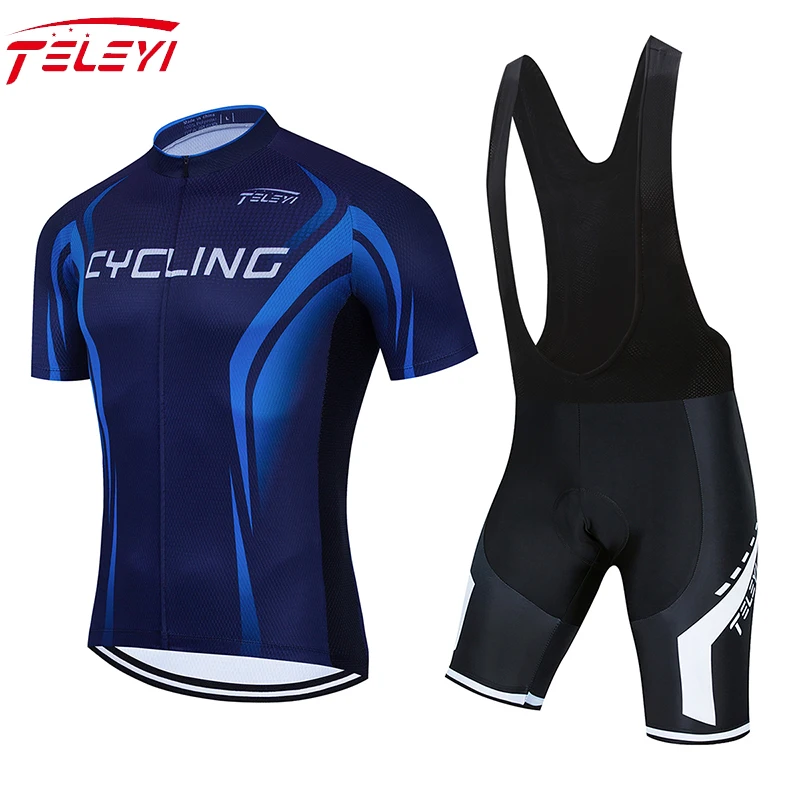 

Комплект велосипедной одежды TELEYI, летняя одежда для езды на велосипеде, одежда для езды на горном велосипеде, комплект спортивной одежды