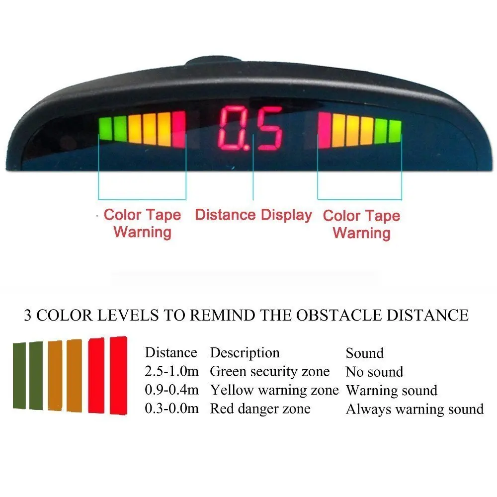 Беспроводной Автомобильный парктроник система с датчиком парковки 4 датчиками s