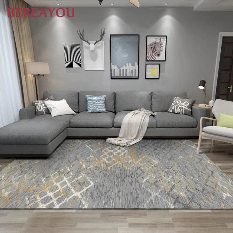 Современные коврики и ковер для гостиной роскошный прикроватный напольный