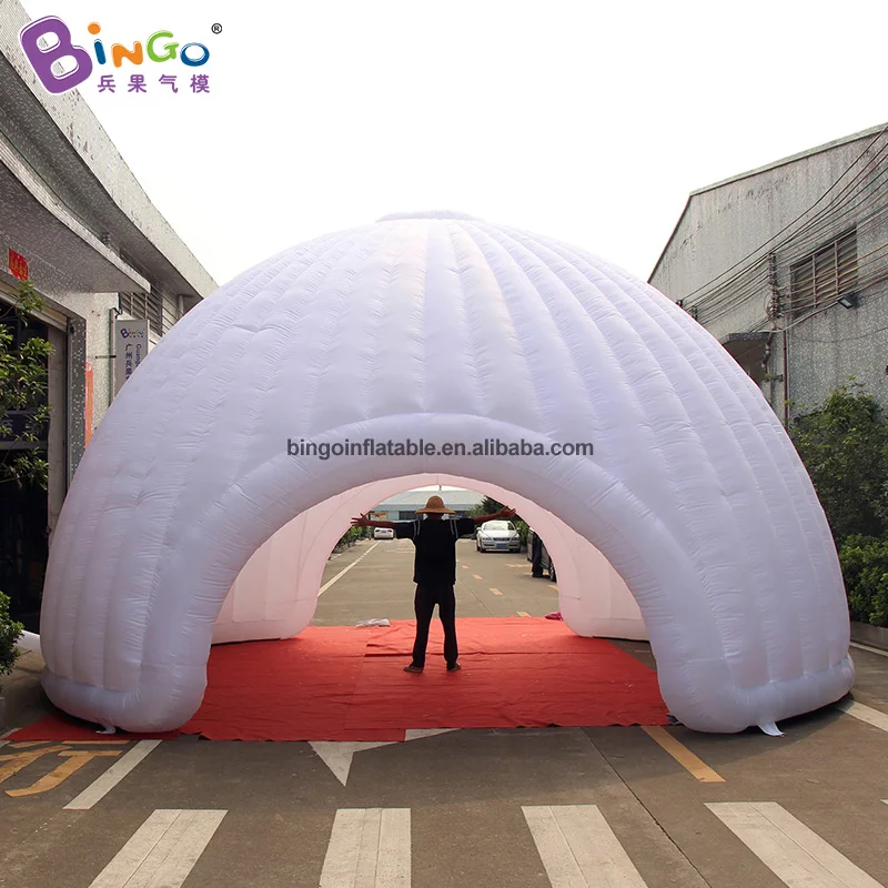 Изготовленный На Заказ 8X4.5 метров надувной купольный тент/надувной светильник с