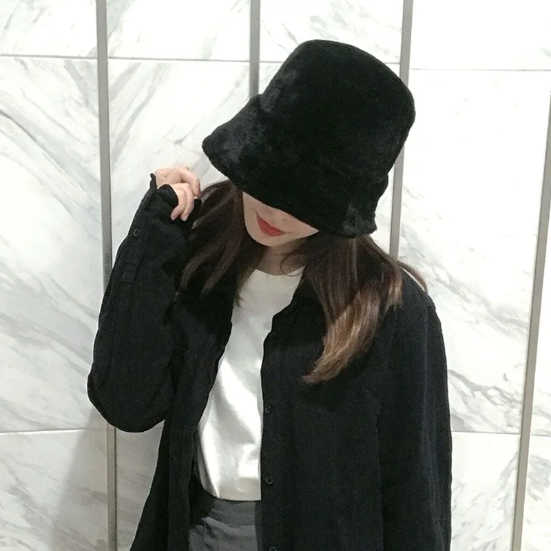 Зимняя меховая Рыбацкая шляпа Панама для мужчин и женщин уличная дорожная модные