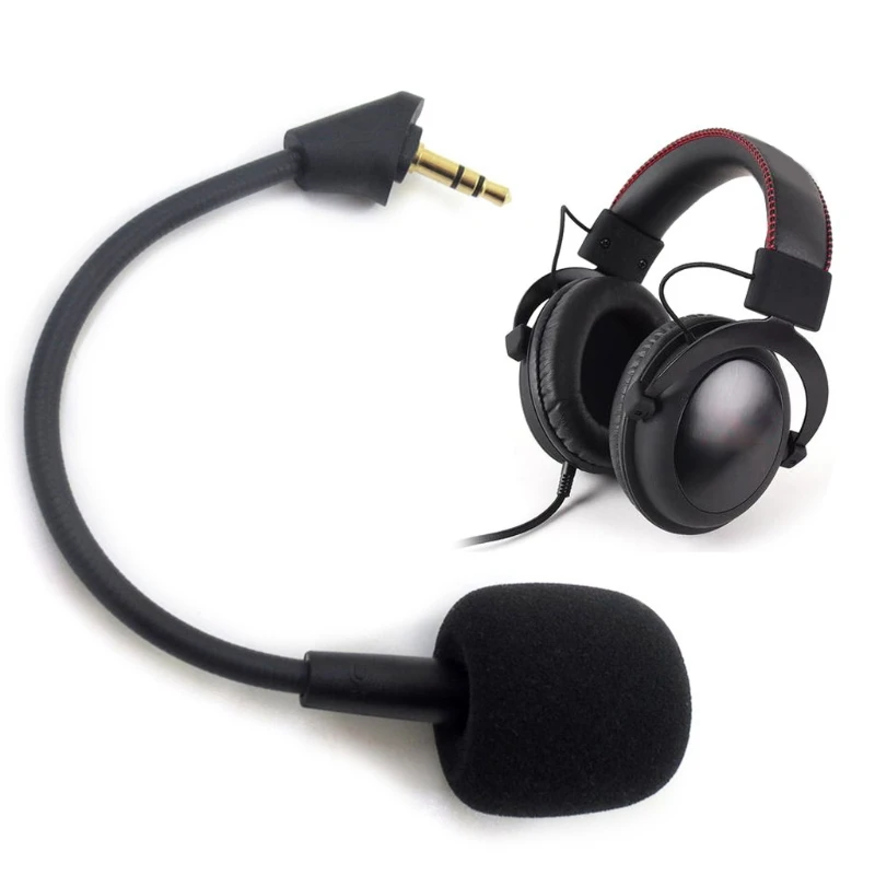 

Replacement Mic for Hyper X Cloud Alpha/Hyper X Cloud Alpha S Gaming Headset 3.5mm Detachable Microphone