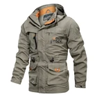 2019 Мужская водонепроницаемая куртка-бомбер, осенне-зимние военные тактические куртки с несколькими карманами, ветрозащитное пальто-бомбер, ветровка Q6254