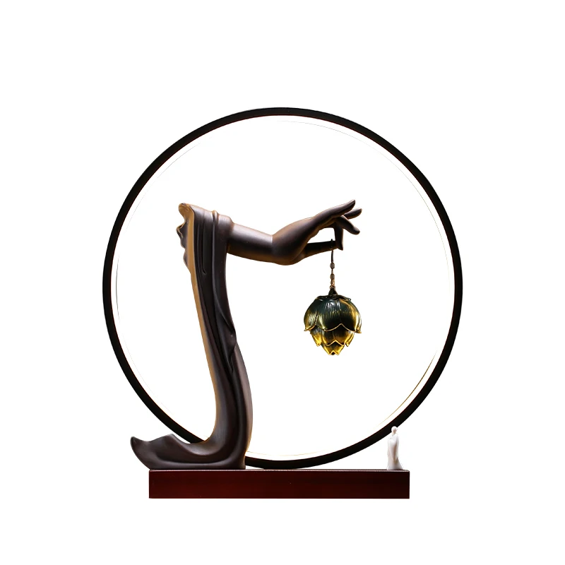 

Lamp Ring Incense Burner Ceramic Sandalwood Aromatherapy Backflow Incense Holder Office Living Room Porta Incienso Home Decor