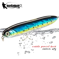 hunthouse fishing lure chatterbeast hard bait 140mm29g floating walk the dog surface saltwater wobbler for seabass trout tackle