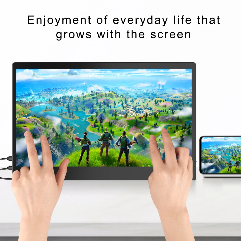 Игровой портативный монитор UPERFECT 13 3 дюйма 1080P FHD IPS сенсорный экран мобильный