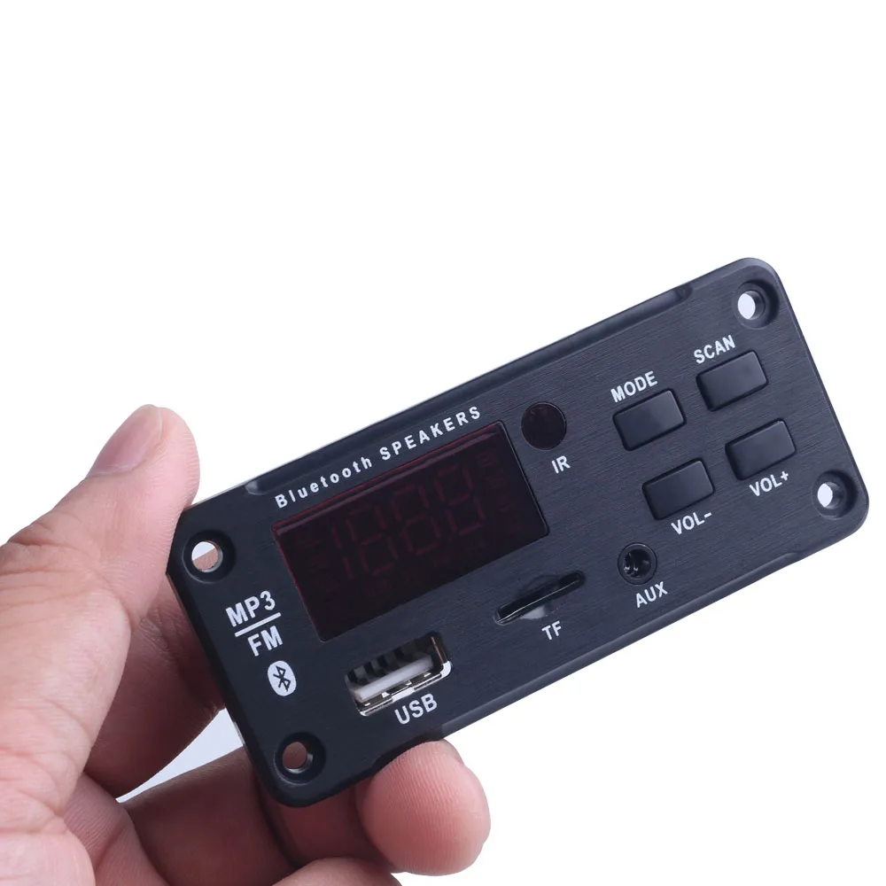 Беспроводной Bluetooth MP3 WMA USB/SD/FM/AUX декодер плата пластина аудио модуль цветной экран