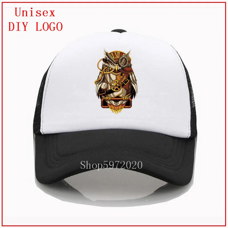 Бейсбольная Кепка с вышивкой модная шляпа в стиле стимпанк совой женские кепки