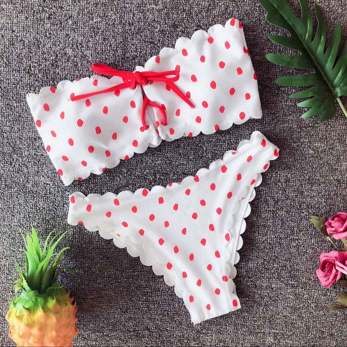 

Bikini Swimwear Women Swimsuit 2021 Solid Color Dots Brazilian Bikini Set Push Up Bathing Suit Female Summer Beach Wear Biquini