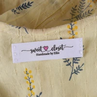 custom sewing label custom clothing labels fabric tags logo or text cotton ribbon custom design handmade labe md1052