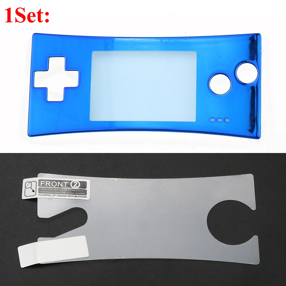 Сменная Передняя Лицевая панель YuXi для GameBoy Micro GBM передний чехол Защитная пленка