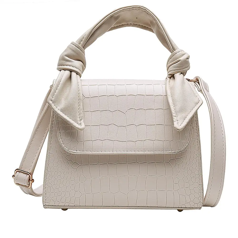 

New Stone Pattern PU Leather Crossbody Bags for Women 2020 Luxury Shoulder Messenger Bag Lady Totes Design Handle Handbags Purse