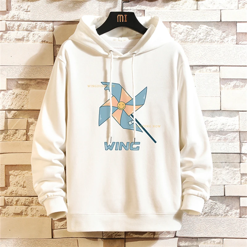 

KALILEX Spring And Autumn Youth Sweatshirt Hoodies Men Clothing Youthful Vitality Streetwear Oversized Hooded Sweatshirt