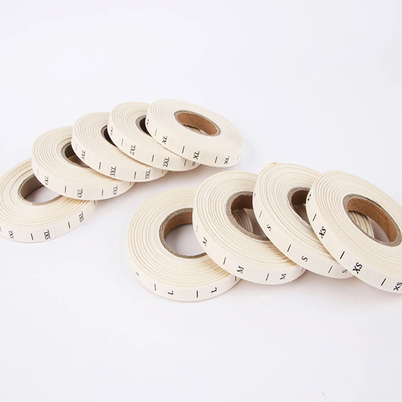 Бесплатная доставка 100% ярлыки размеров из мягкого хлопка для одежды без вреда