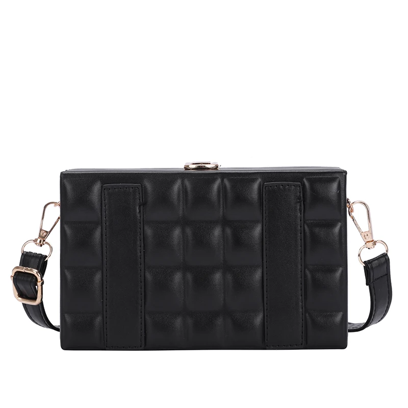 

Fashion Box Plaid Women Shoulder Bags Designer Handbags Luxury Pu Leather Crossbody Messenger Bag Lady Vintage Small Purses 2021