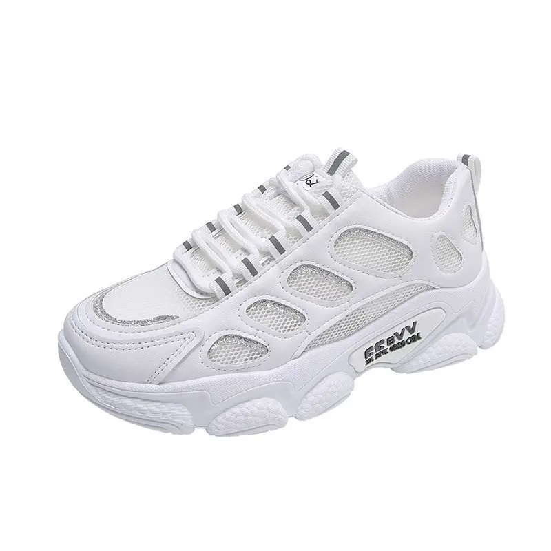 

Shoes Womens Trainers Sneakers Mesh Woman-shoes Platform Running Breathable Casual Fashion 2021 Roses Thick Sole Low Autumn Riba