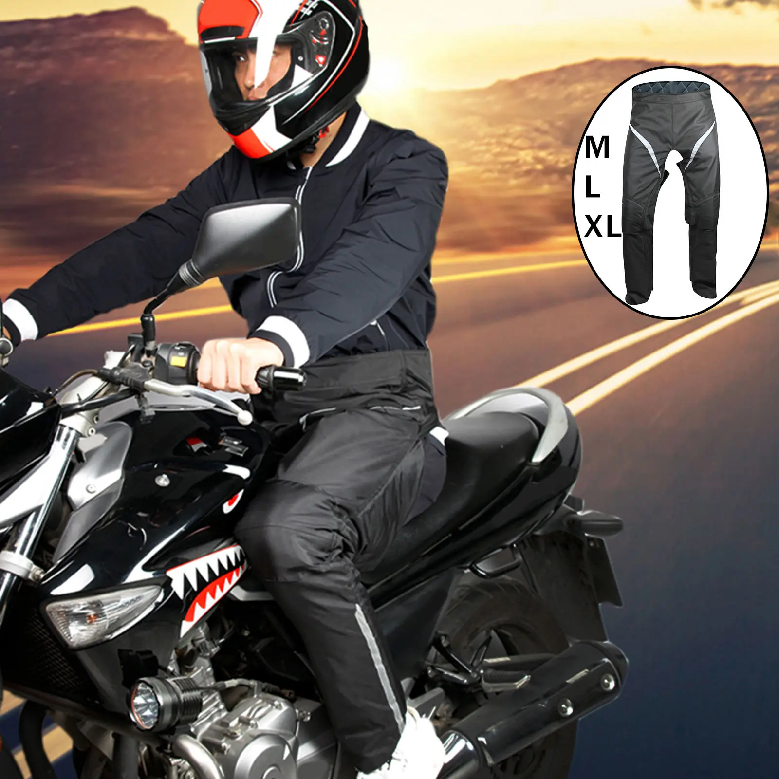 Мотокросс мотоциклетные штаны для мужчин чехлы ног байкерские брюки на зиму