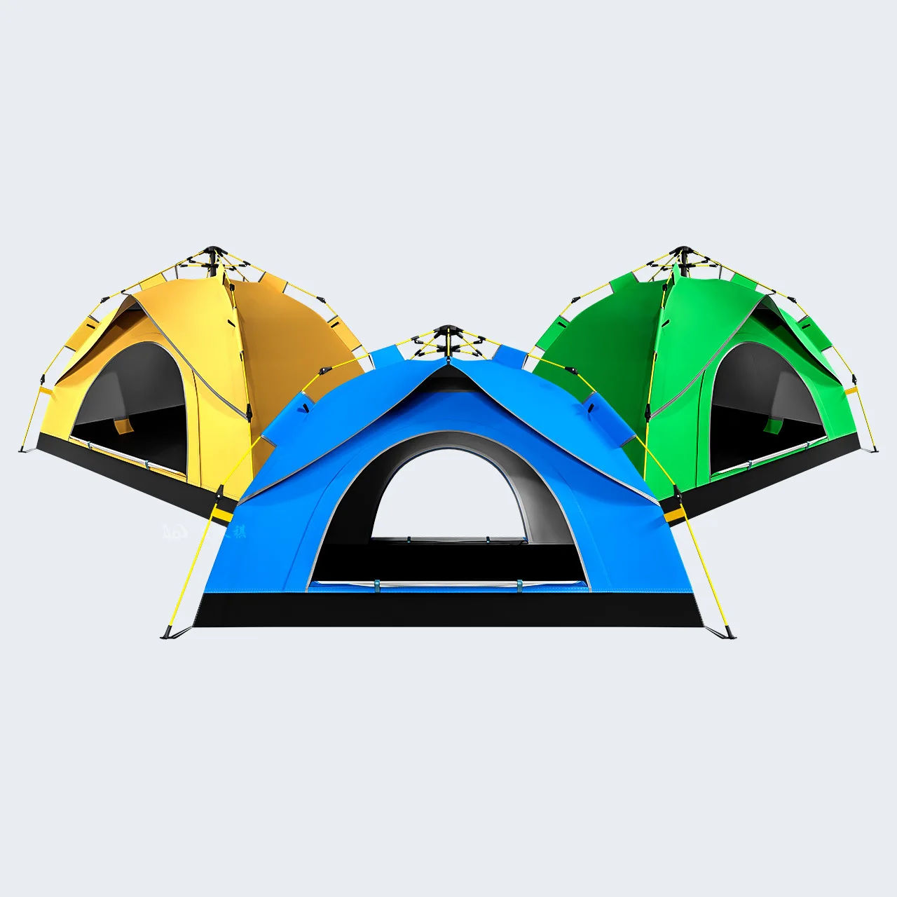 Походная палатка из ткани Оксфорд с серебристым покрытием автоматическая