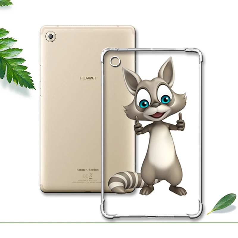 For M5 8.4 hui shu Окрашенный чехол с сопротивлением падению для huawei Mediapad Медиа Pad M3 M5 T3 8,4 10 Мягкий противоударный планшет для Honor игровой коврик 2 9,6 - Цвет: For M5 8.4 hui shu