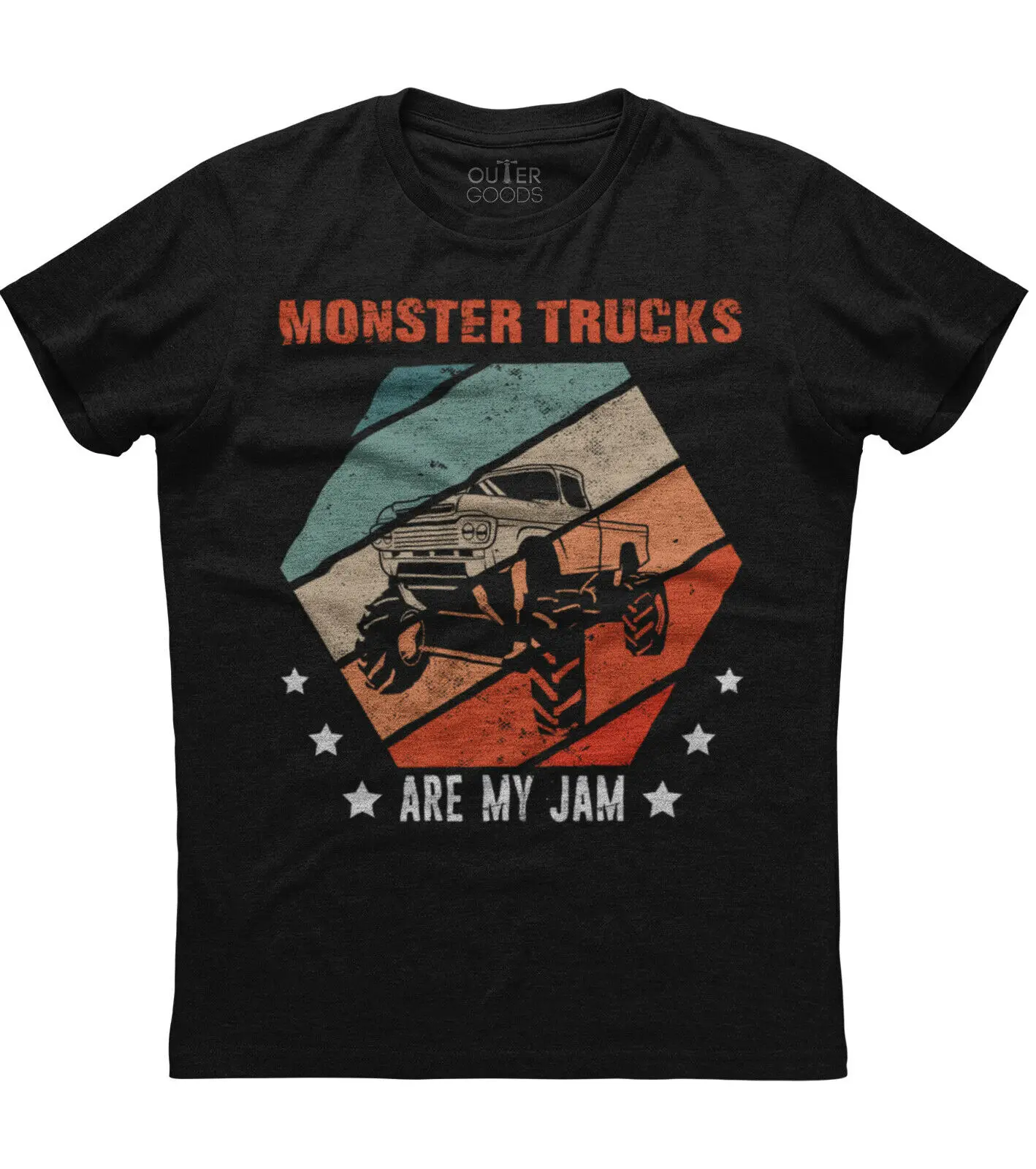 

Monster Truck Are My Jam. Funny Vintage Sunset Graphic Engines T-Shirt. Summer Cotton O-Neck Short Sleeve Mens T Shirt New S-3XL
