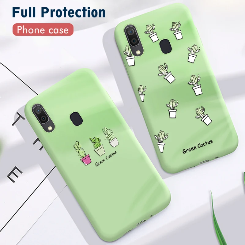 Забавный мультяшный чехол для телефона Samsung Galaxy A70 A60 A50 A40 S9 S8 S10 plus note 8 9 10 модный