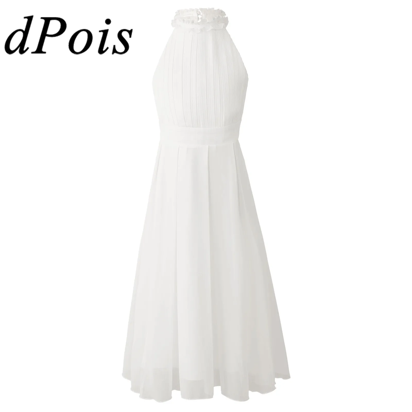 

Kids Dresses for Girls Elegant Pleated First Communion Clothing Princess Flower Girls Dress Summer Children Birthday Party Dress