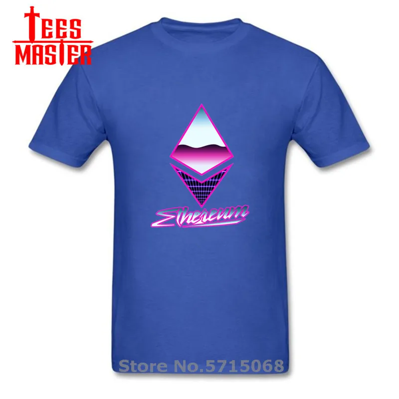 Футболка с логотипом Ethereum Мужская футболка в стиле ретро 80-х 90-х крутая летняя