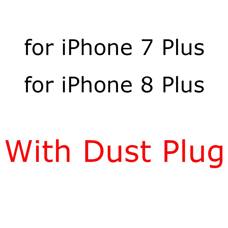 Clear Пылезащитная заглушка для силиконовый чехол для iPhone 6 6s 7 8 Plus X XS Max XR роскошный мягкий ТПУ полнозащитный Прозрачный чехол для iPhone 8 Plus XSMax - Цвет: Clear