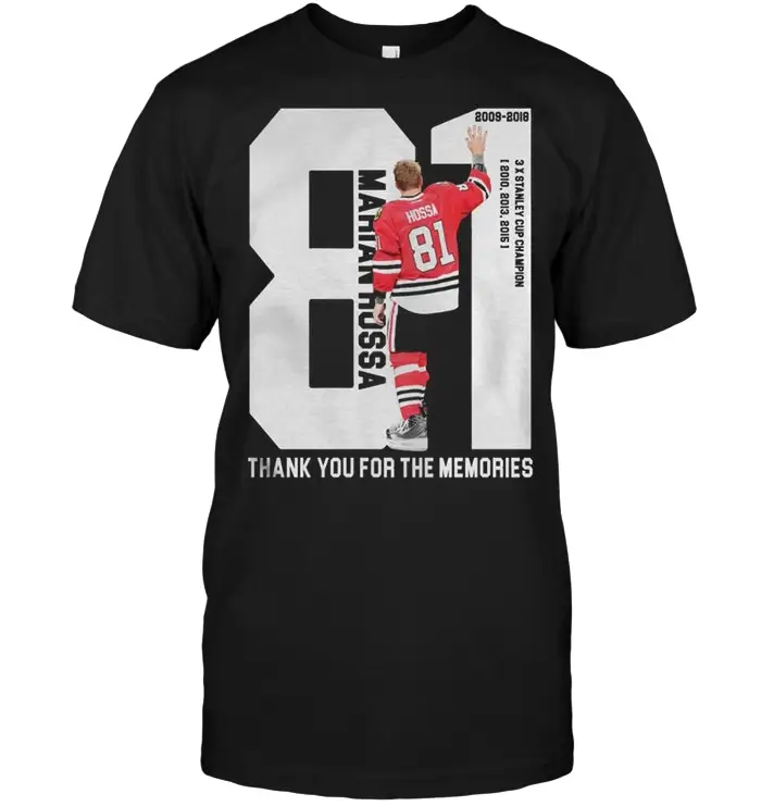 Футболка Marian Hossa 81 Thank You For The Memories|Мужские футболки| |