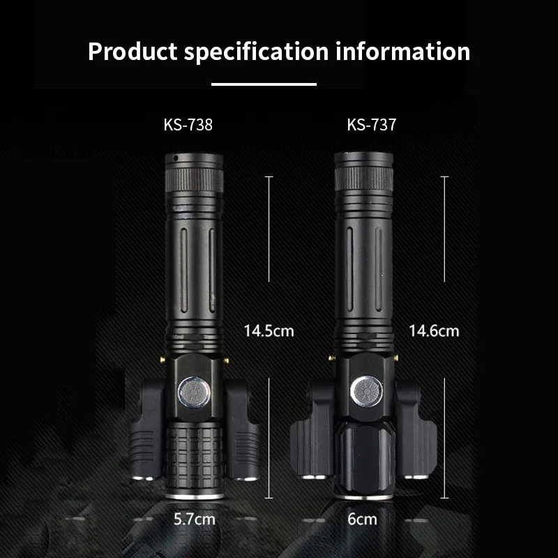 

Bicycle Front Light Bicycle Zoom-Able Flashlight Waterproof Bike Flashlight Outdoor Night Riding Light LED Bike Light