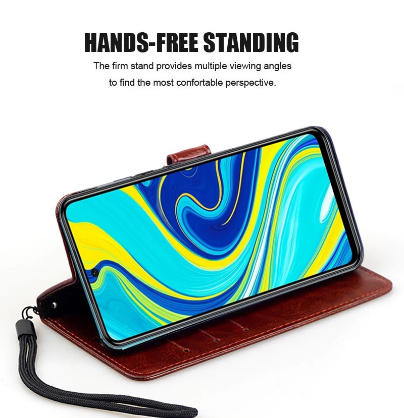 Капа Redmi Note 9S глобальная флип чехол бумажник на шаоми примечание 9 S Xiaomi Магнитный