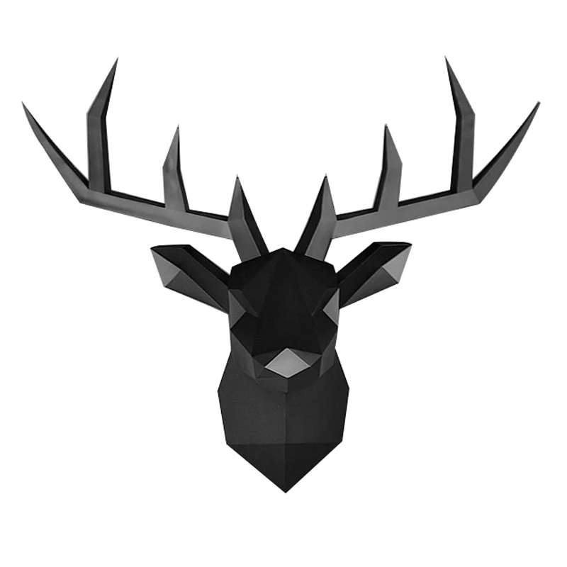 Настенный декор 3D олень статуя скульптура размер 43*16*36 см аксессуары для
