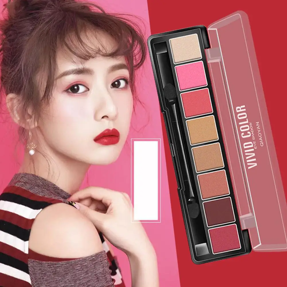 Портативный грейпфрутовый Цвет Тени для век Палитра Русалка мерцающий матовый