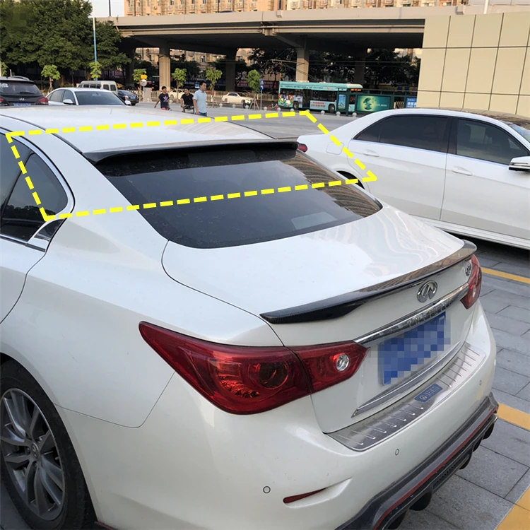 Для Infiniti Q50 Q50L спойлер на крыше BS ABS Материал заднее крыло автомобиля Цвет задний спойлер для Nissan, Infiniti Q50 спойлер на крышу 2013
