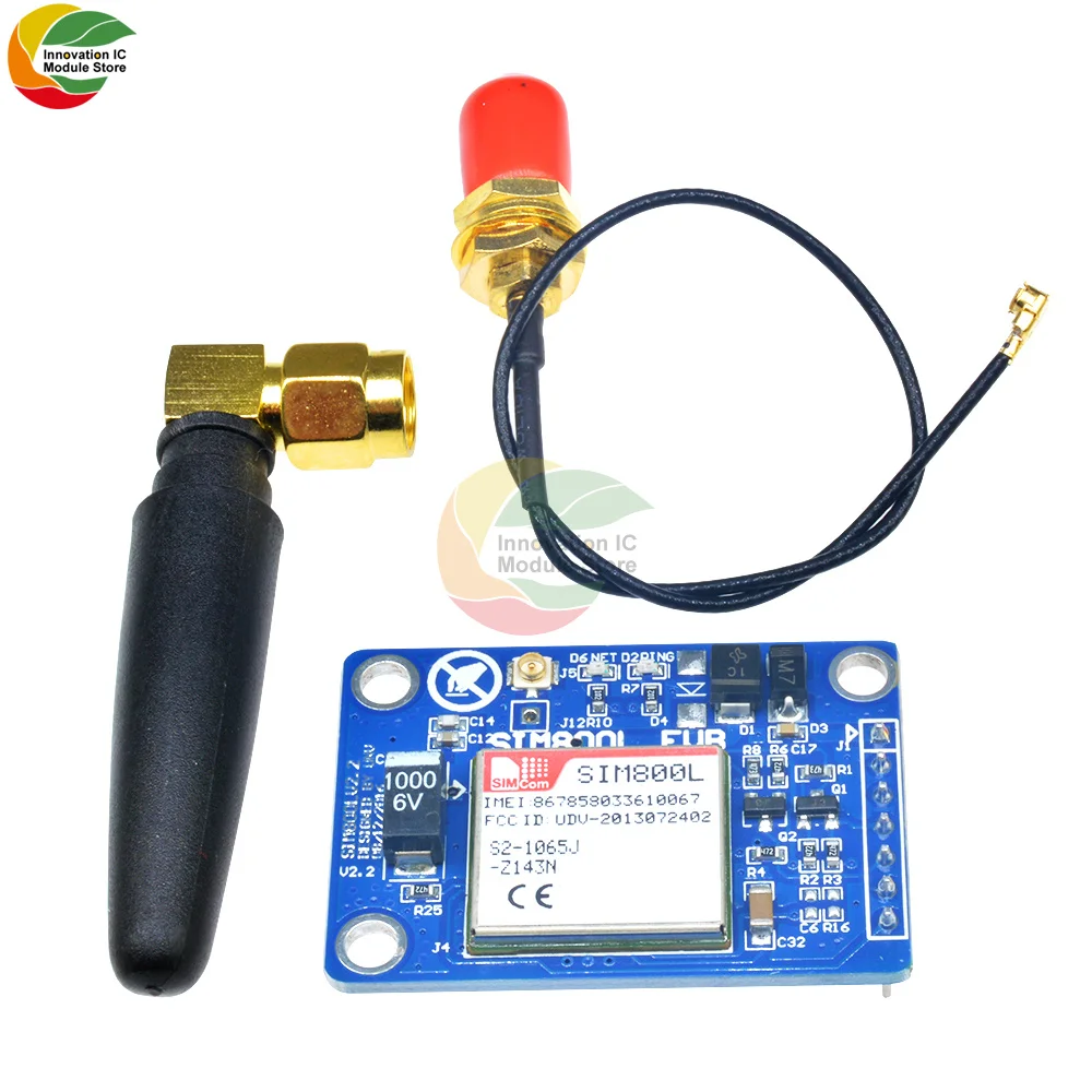SIM800L GPRS модуль Core Quad-band TTL Серийный порт IPX интерфейс беспроводной с антенной PCB Micro