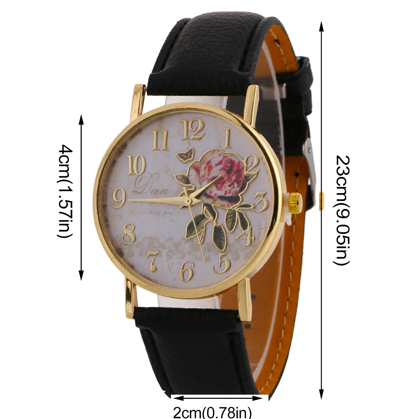

Watches For Women Fashion Quartz Watch Rose design watch fashion watch suit men and women for gift Simple Vintage Small Watch